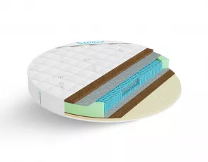 Круглый матрас Lonax Round Cocos-Medium S1000